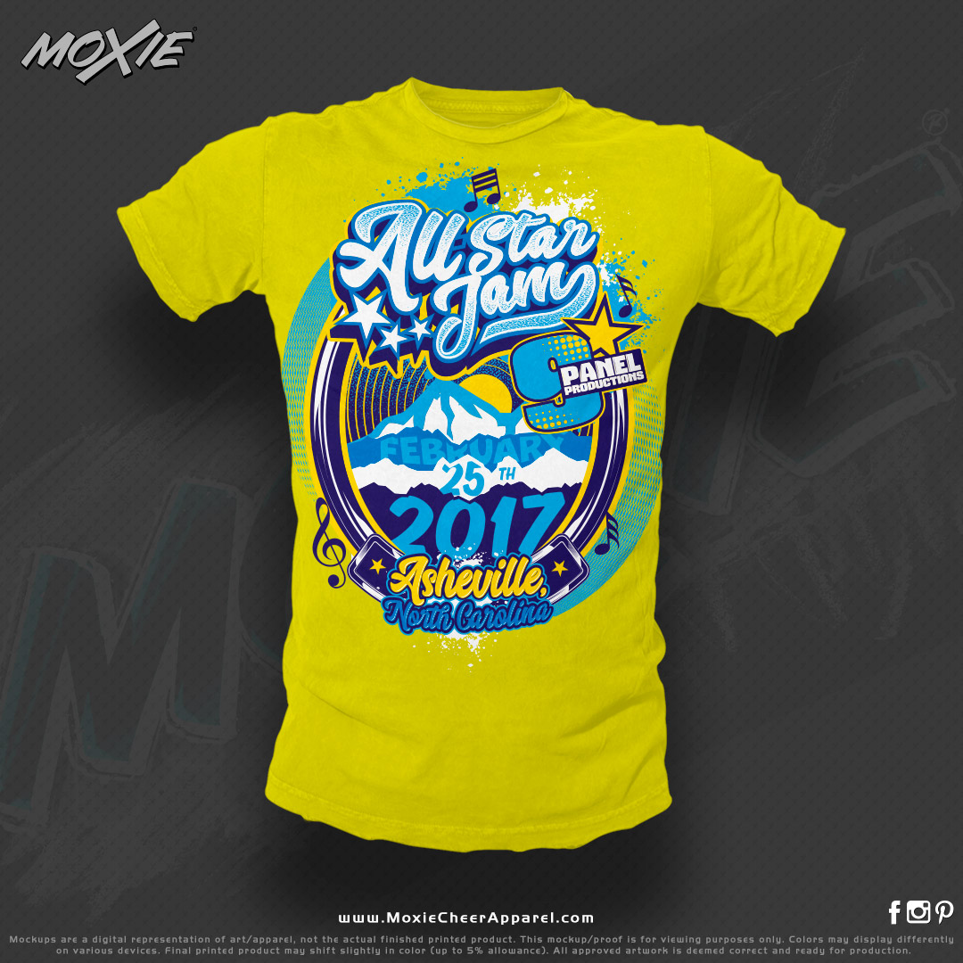 Velocity All Star Cheer - Moxie Event Tshirt on Behance